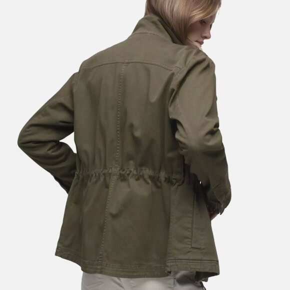 Womens PrAna Sancho Jacket EUC Size M Olive Green Military Cargo Pocket - Picture 4 of 16